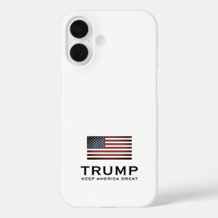 トランプ米国国旗iPhone 16ケース。保アメリカ素晴らし iPhone 16ケース