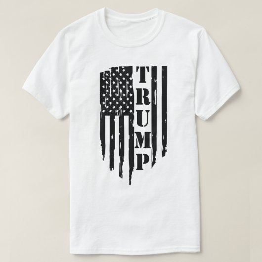 トランプ米国旗の男性のTシャツ Tシャツ (デザイン正面)