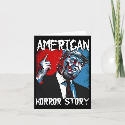 トランプ米大統領ハロウィンホラーストーリー カード (正面)