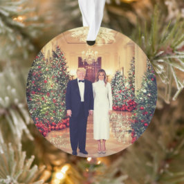 トランプ米大統領ホワイトハウスクリスマス オーナメント