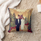 トランプ米大統領ホワイトハウスクリスマス クッション (ブランケット)