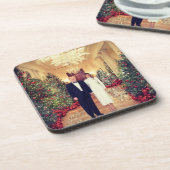 トランプ米大統領ホワイトハウスクリスマス コースター (左側)