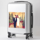トランプ米大統領ホワイトハウスクリスマス シール (スーツケース)
