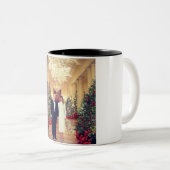 トランプ米大統領ホワイトハウスクリスマス ツートーンマグカップ (正面右)