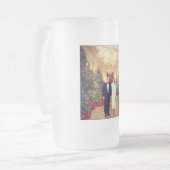 トランプ米大統領ホワイトハウスクリスマス フロストグラスビールジョッキ (正面左)