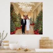 トランプ米大統領ホワイトハウスクリスマス ポスター (キッチン)