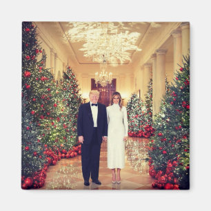 トランプ米大統領ホワイトハウスクリスマス マグネット
