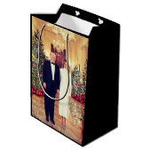 トランプ米大統領ホワイトハウスクリスマス ミディアムペーパーバッグ (裏面アングル)