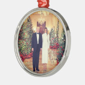 トランプ米大統領ホワイトハウスクリスマス メタルオーナメント (左)