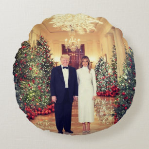 トランプ米大統領ホワイトハウスクリスマス ラウンドクッション
