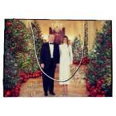 トランプ米大統領ホワイトハウスクリスマス ラージペーパーバッグ (裏面)