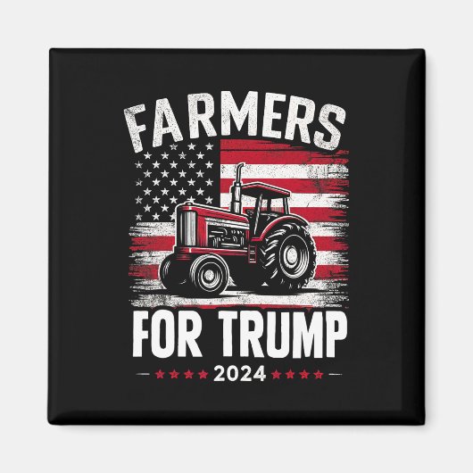トランプ米大統領選挙を応援する愛国アメリカ人農家 マグネット (正面)