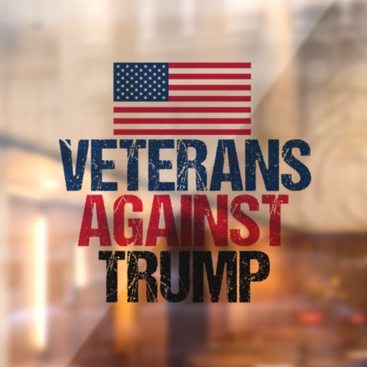 トランプ米州旗に対する退役軍人 ウィンドウサイン (シート2)