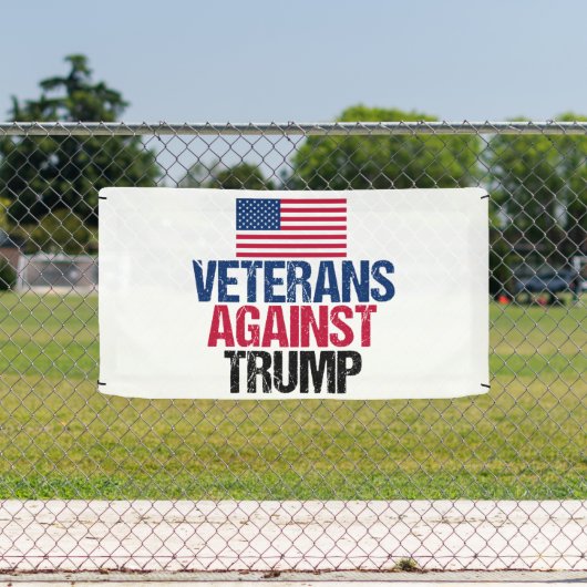トランプ米州旗に対する退役軍人 横断幕 (インサイチュ)