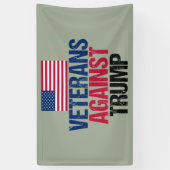 トランプ米州旗に対する退役軍人 横断幕 (縦)
