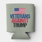 トランプ米州旗に対する退役軍人 缶クーラー (裏面)