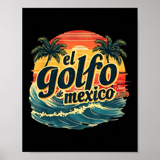 トランプ米州湾メキシコEl Golfo De Mexico ポスター (正面)
