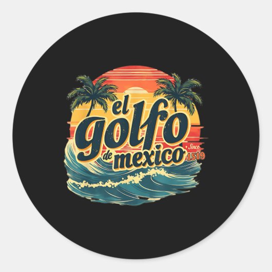 トランプ米州湾メキシコEl Golfo De Mexico ラウンドシール (正面)