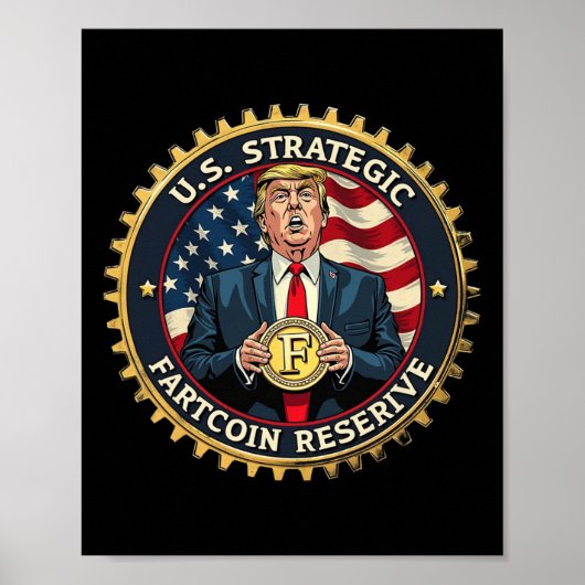 トランプ米戦略屁コイン準備金 ポスター (正面)