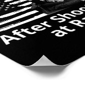 トランプ素晴らしはラリーで射撃、 発砲後 ポスター (角)