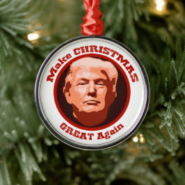 トランプ素晴らしクリスマス メタルオーナメント