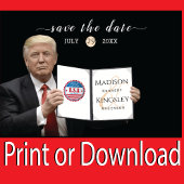 トランプ素晴らし💍パトリオットウェディング日付を保存 セーブザデート