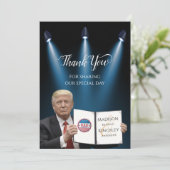 トランプ素晴らしファ結婚ブ大統領のサンキューカード 招待状 (スタンド正面)