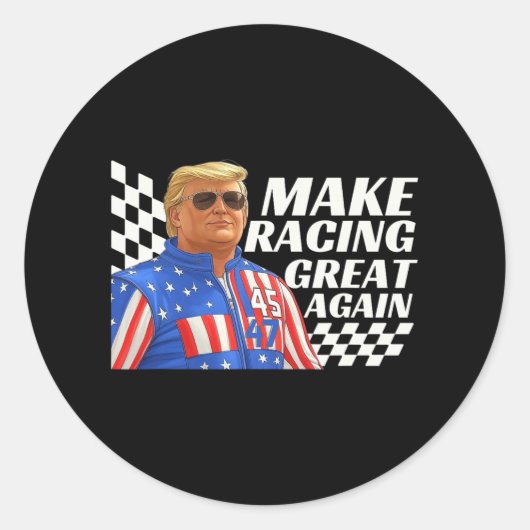 トランプ素晴らしレース再び男子女子 ラウンドシール (正面)