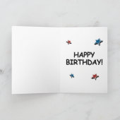 トランプ素晴らし誕生日カード – レッツビグリ祝 カード (内部)