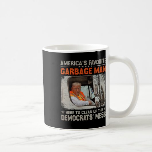 トランプ素晴らし2024のために再びごみを作る コーヒーマグカップ (右)