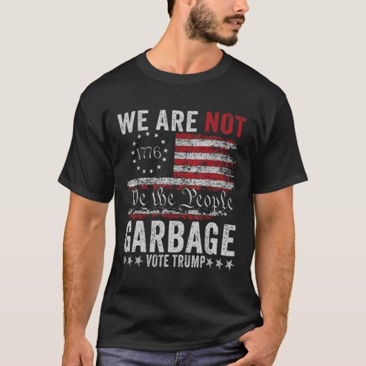 トランプ素晴らし2024のために再びごみを作る Tシャツ (正面)