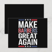 トランプ素晴らし2024の理容師を再び理容師 ポストカード (正面/裏面)