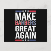 トランプ素晴らし2024の理容師を再び理容師 ポストカード (正面)