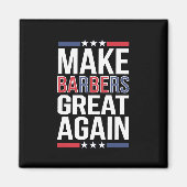 トランプ素晴らし2024の理容師を再び理容師 マグネット (正面)