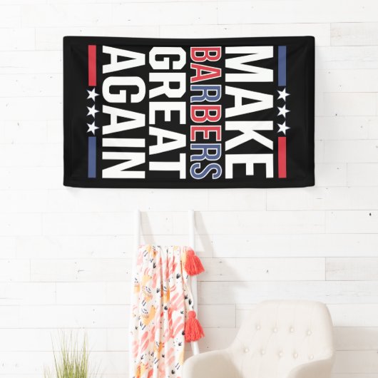 トランプ素晴らし2024の理容師を再び理容師 横断幕 (インサイチュ)