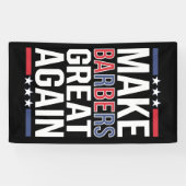 トランプ素晴らし2024の理容師を再び理容師 横断幕 (横)