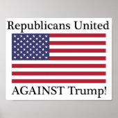 トランプ統一されたに対する共和党員 ポスター (正面)