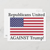 トランプ統一されたに対する共和党員 ポストカード (正面/裏面)