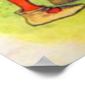 トランプ絵画ズのバラフルカラー ポスター (角)