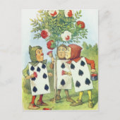 トランプ絵画ズのバラ ポストカード (正面)