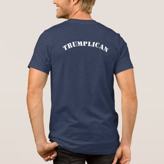 トランプ縁どウォール建築あなたの名前を追加 トライブレンドＴシャツ (裏面)