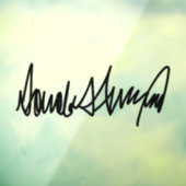 トランプ署名デカール ウィンドウサイン (シート3)