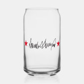 トランプ署名 ガラス缶 (正面)