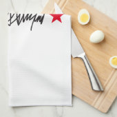 トランプ署名 キッチンタオル (四つ折り)