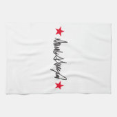 トランプ署名 キッチンタオル (横)