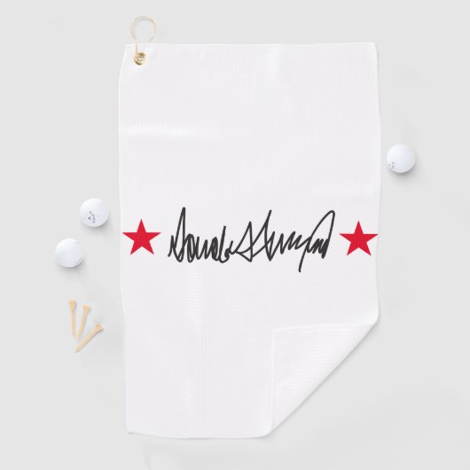 トランプ署名 ゴルフタオル (インサイチュ)
