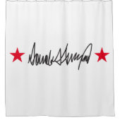 トランプ署名 シャワーカーテン (正面)