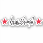 トランプ署名 シール (正面)