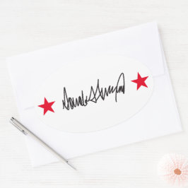 トランプ署名 楕円形シール