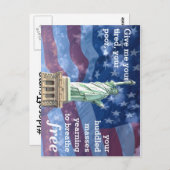 トランプ葉書のデス ポストカード (正面/裏面)